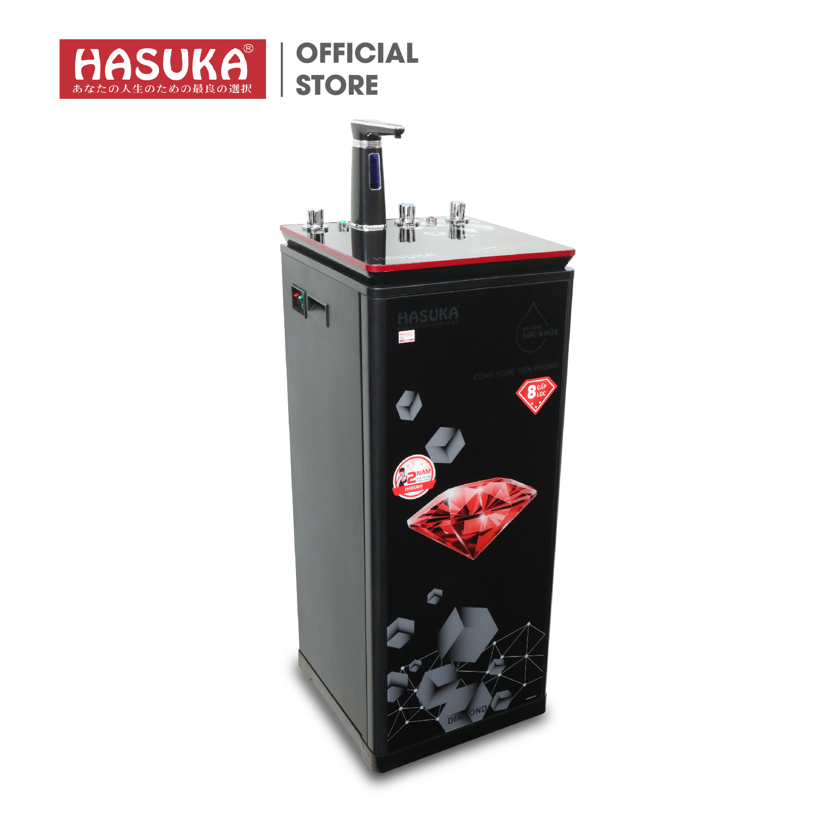 MÁY LỌC NƯỚC RO HASUKA HSK-110 KĐH 3CN TỦ LUXURY